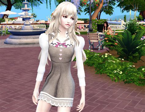Studio K Creation Maid Dress Miya • Sims 4 Downloads