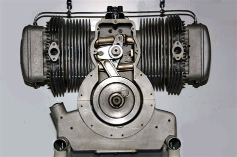 Named the fuhrmann engine after its designer, the engine developed a respectable 110 hp thanks to four camshafts. The magnificent Wooler flat 4 | Return of the Cafe Racers