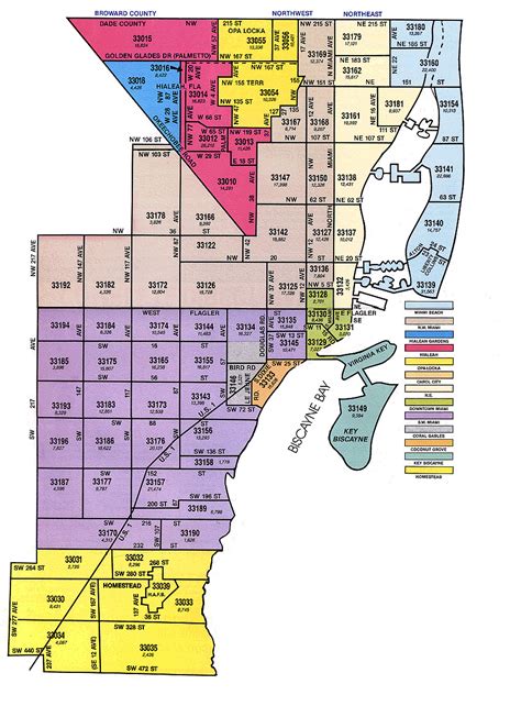 Zip Code Map Miami Dade Maps Database Source