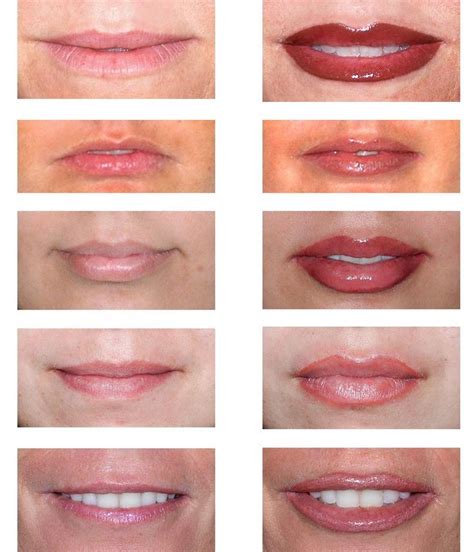 Lips Makeup Before And After Permanent Lip Makeup Permanent Makeup