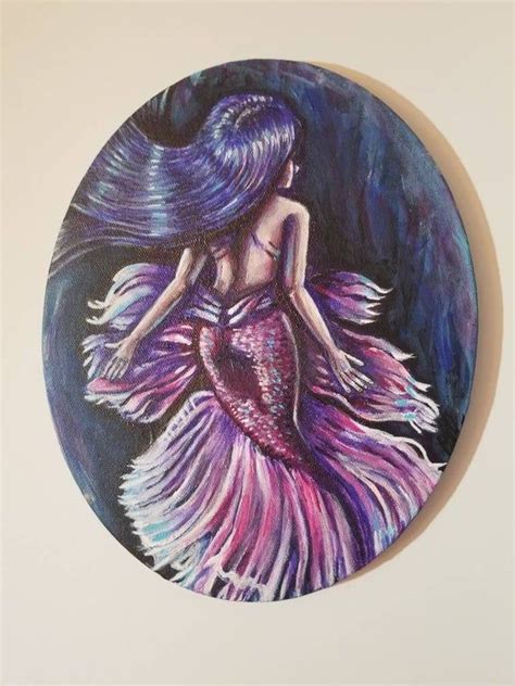 Mermaid 8x10 Acrylic Painting Listing718988843