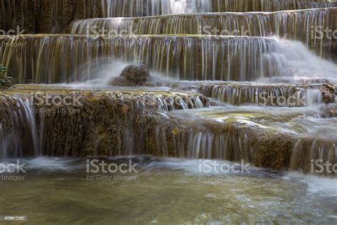 Multiple Layer Waterfalls In Deep Natural Forest Stock Photo Download