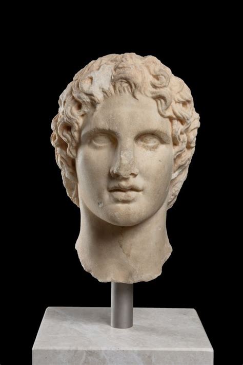 Head Of A Statue Of Alexander The Great Acropolis Museum Official