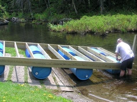 Diy Floating Dock With Barrels Floating Dock With Barrels Updated