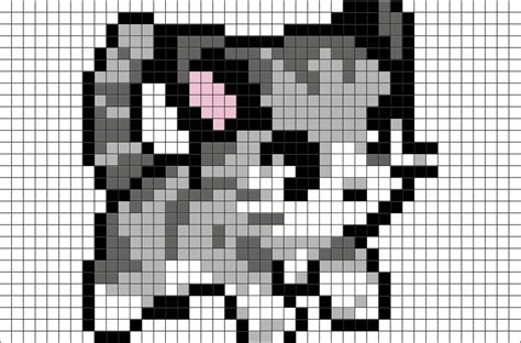Kitten Pixel Art Pixel Art Pixel Art Templates Pixel Art Pattern