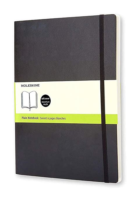 Moleskine Classic Plain Paper Notebook Soft Cover And Elastic Closure