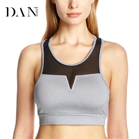 danenjoy 2019 style women fitness yoga running sexy mesh sports bra lady sportswear sports tank