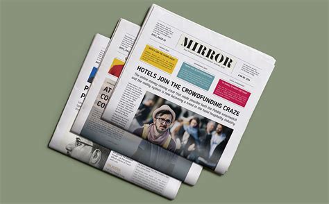 See more ideas about newspaper design, newspaper design layout, layout. Mirror NewsPaper Corporate Identity Template #73377 ...