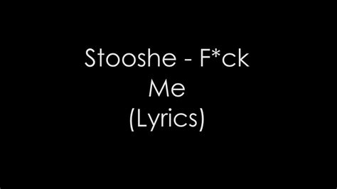 F Ck Me Explicit Version Lyrics On Screen Stooshe Youtube