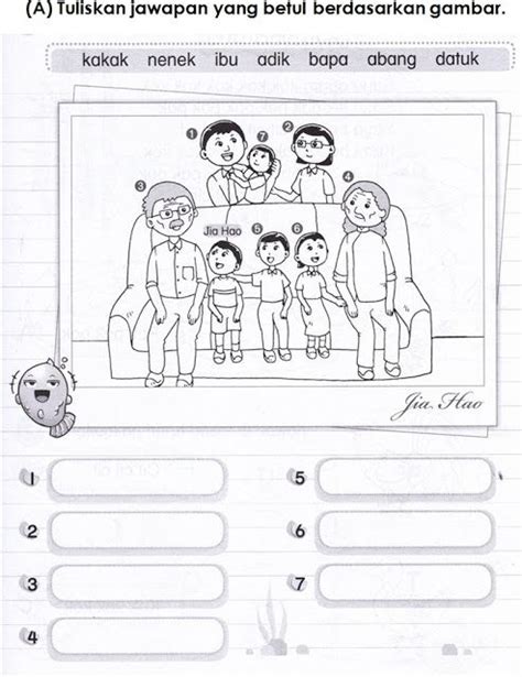 Lembaran Kerja Pokok Keluarga Saya Praktis Kendiri Pelajar Kssr Sjkc