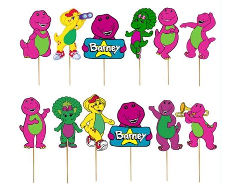 Barney Birthday Themed Party Balloons Banners Bracelets Etsy