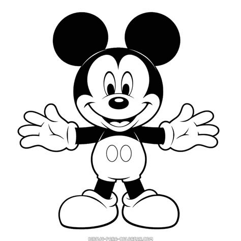 Dibujo De Mickey Mouse Dibujo Para Colorear