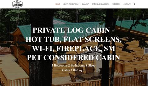 A rustic cabin nestled amid beautiful mountains or lakes—and your faithful dog is right there by your side. Cabin Fever Rentals New Website Launch! - Pink Dog Digital