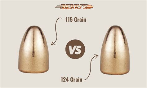 115 Grain Vs 124 Grain Berrys Bullets Blog