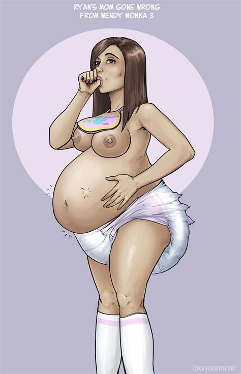 Rule 34 Belly Big Belly Breasts Diaper Female Huge Belly Nipples