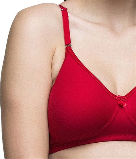 Buy College Girl Red Cotton Bra Online At Best Prices In India Snapdeal