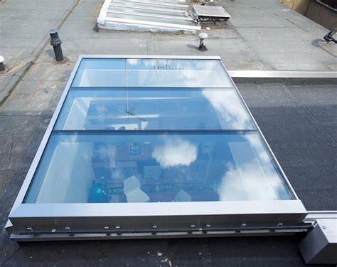 Retractable Flat Glass Roof Meia Moving Elements In Architecture