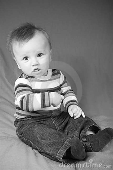 Cute Baby Boy Stock Photo Image Of Close Portrait Posing 8742758