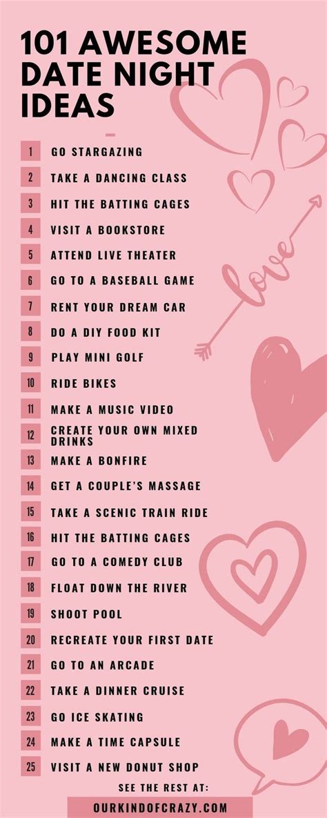 101 Date Night Ideas That Arent Dinner And A Movie Things About