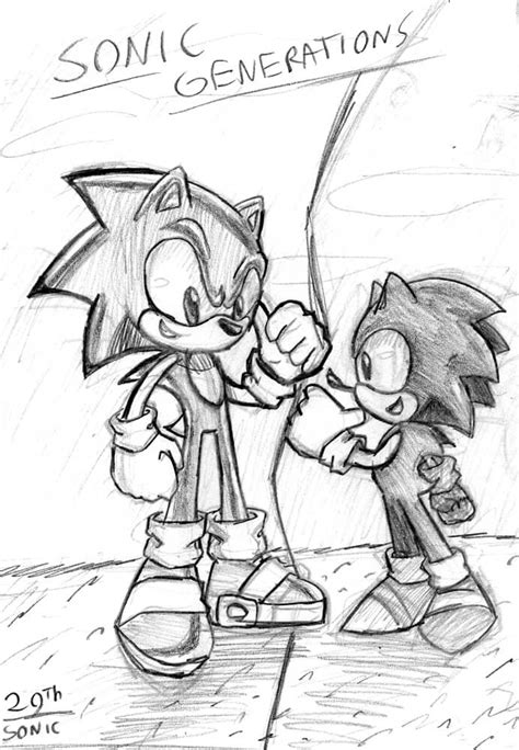 Dibujos De Sonic A Lapiz