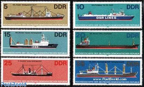 Stamp 1982 Germany Ddr Ships 6v 1982 Collecting Stamps Postbeeld