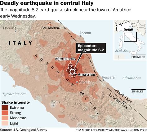 Deadly Earthquake Rocks Central Italy Dozens Dead Hundreds Missing The Washington Post