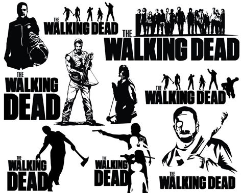 The Walking Dead Svg Eps  Png Clipart Printable Etsy The Walking
