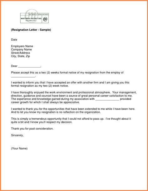 Two weeks notice letter for employee. 3 Week Notice Letter Template The Modern Rules Of 3 Week Notice Letter Template | Lettering ...