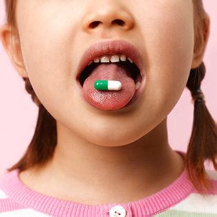 Put the pill on your child's tongue and then have them fill their mouth with water so that their cheeks are full and puff out. Swallowing Pills - P-DTR® USA