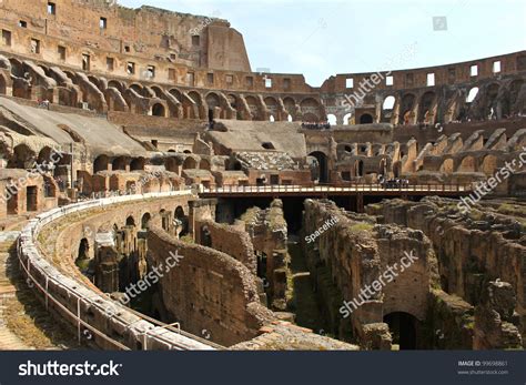 Inside The Colosseum In Rome Italy Stock Photo 99698861 Shutterstock