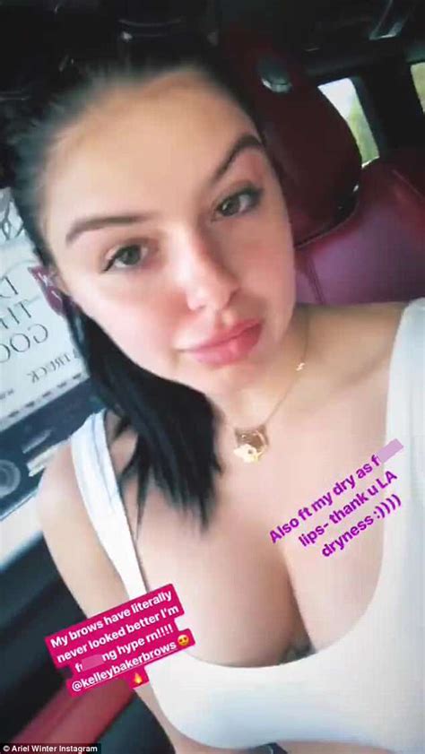 Ariel Winter Pouts For The Camera In Instagram Selfie
