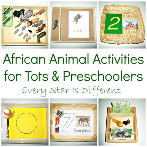 Animals Of Africa Activities For Tots And Preschoolers W Free Printables