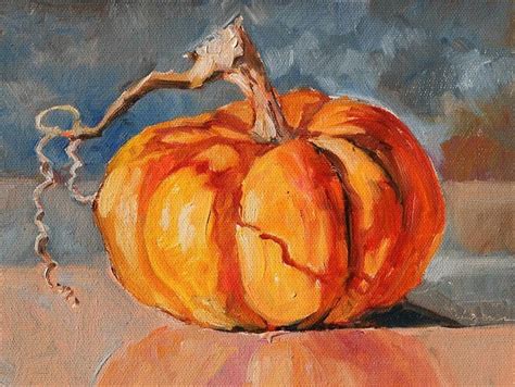 One Small Pumpkin Original Fine Art By Carlene Dingman Atwater Art