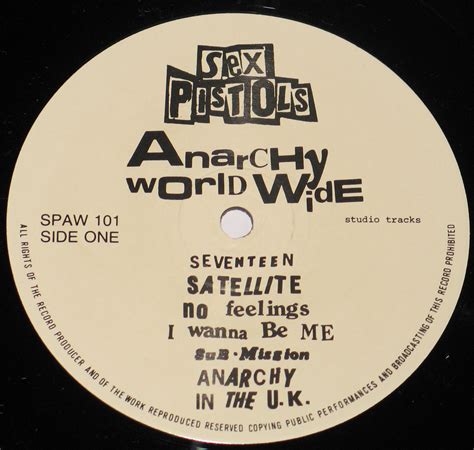 Sex Pistols Anarchy Worldwide Punk English 12 Lp Vinyl Album Cover
