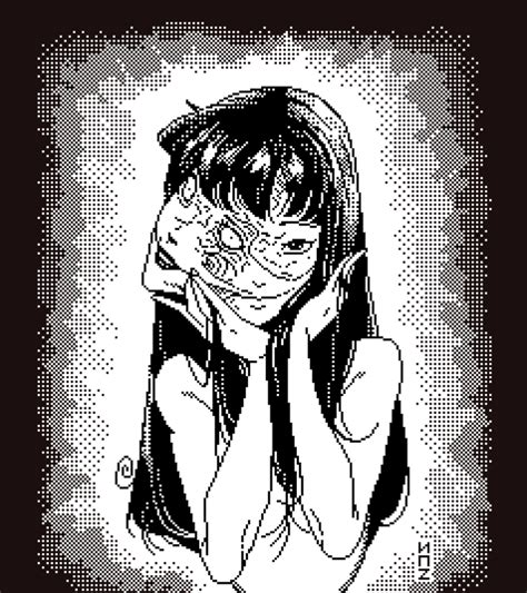 1 Bit Tomie By Me Pixelart Otaku Anime Manga Anime Anime Art Pixel