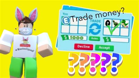 How To Trade Money In Adopt Me Roblox Youtube