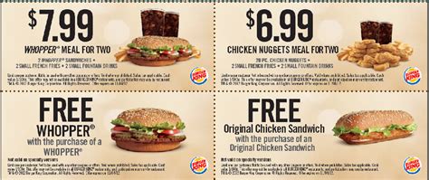 BURGER KING $$ New Printable Coupons! | Free printable ...