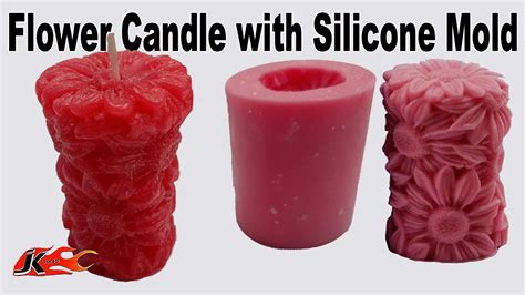 驚きの価格が実現！ Flower Shape Candle Molds Handmade Diy Scented Silicone Mould