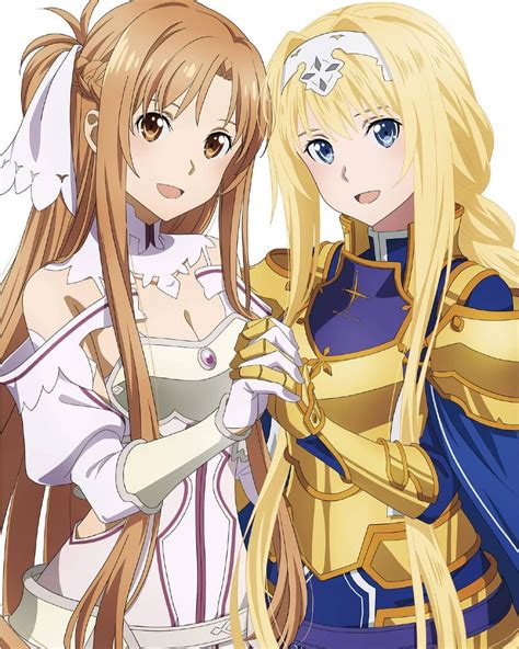 Sword Art Online On Instagram Full Version Of Asuna And Alice Scan From Megami Magazine