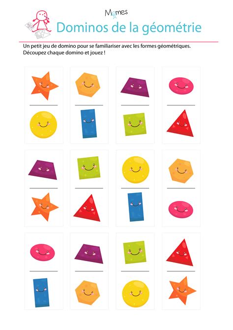 Apprendre les formes géométriques en maternelle - jeu à imprimer | MOMES