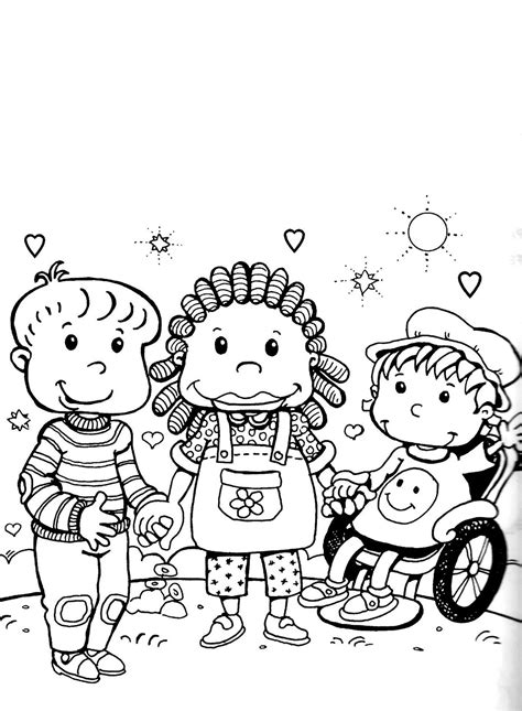 Desenho De Inclusão Para Colorir