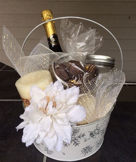 Bridal Gift Basket Champagne Chocolates And Candles Bridal Gift