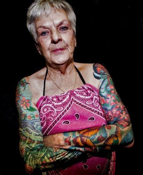 gorgeous inked oldie old age old women with tattoos old tattoos tattoos for women