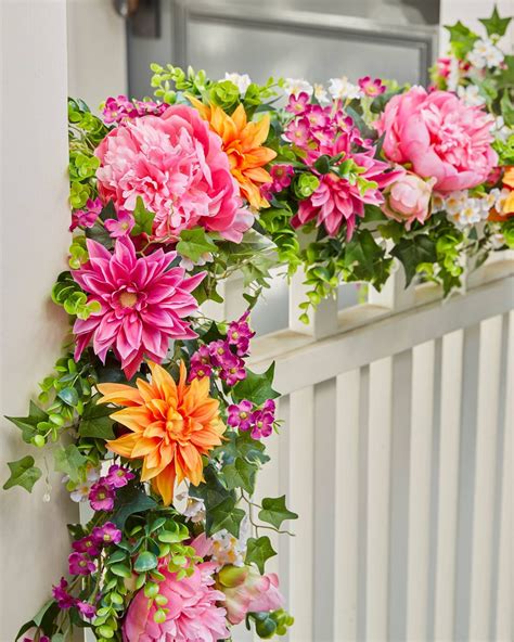 artificial flowers that look real for outside