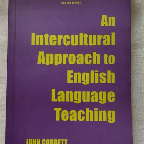 An Intercultural Approach To English Langauge Teaching By John Corbett