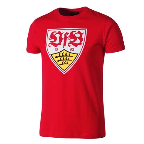 Der vfb stuttgart kehrt in dieser saison wieder zum traditionellen wappen zurück. VfB Stuttgart T-Shirt WAPPEN Rot - kaufen & bestellen im ...