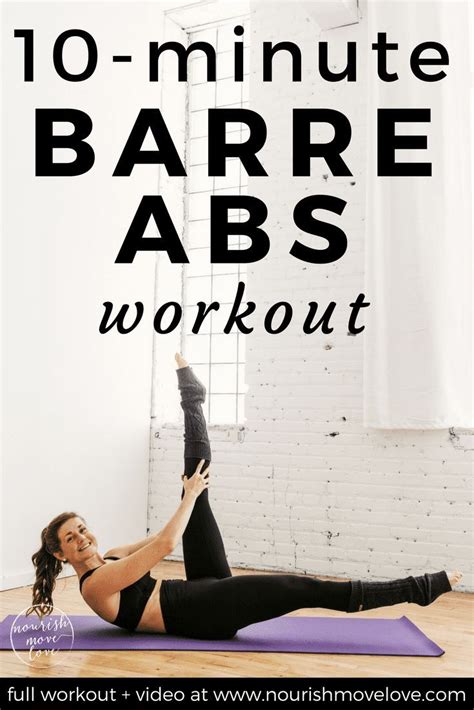 Minute Barre Abs Workout Abs Abs Workout Barre Abs Workout Barre Workout Core