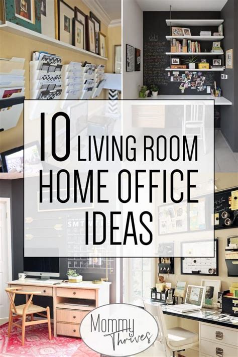 10 Creative Living Room Office Ideas Mommy Thrives Desk In Living