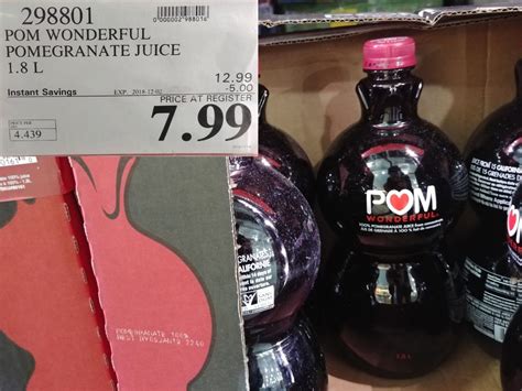 298801 Pom Wonderful Pomegranate Juice 1 8 L 5 00 Instant Savings
