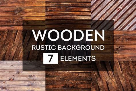 Rustic Wooden Backgrounds Bundle 160405 Backgrounds Design Bundles